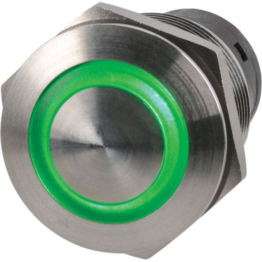 Narva LED Push Button Off/On Switch Green 39mm x 22mm (Blister 1PK) 60075BL