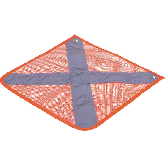 OEX Buggy Whip Replacement Refl Silver Cross Mesh Flag LIX60010