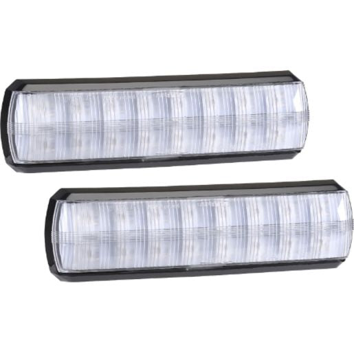 Narva LED Slimline Rear Stop/Tail/Indicator Lamp Red/Amber 10-30V Twin Pack 93810BL2