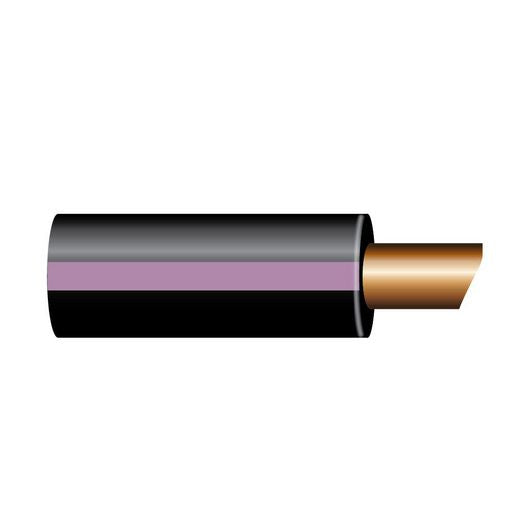 OEX Automotive Cable Single Core 3mm Black W/Violet Trace 100M Roll ACX0324