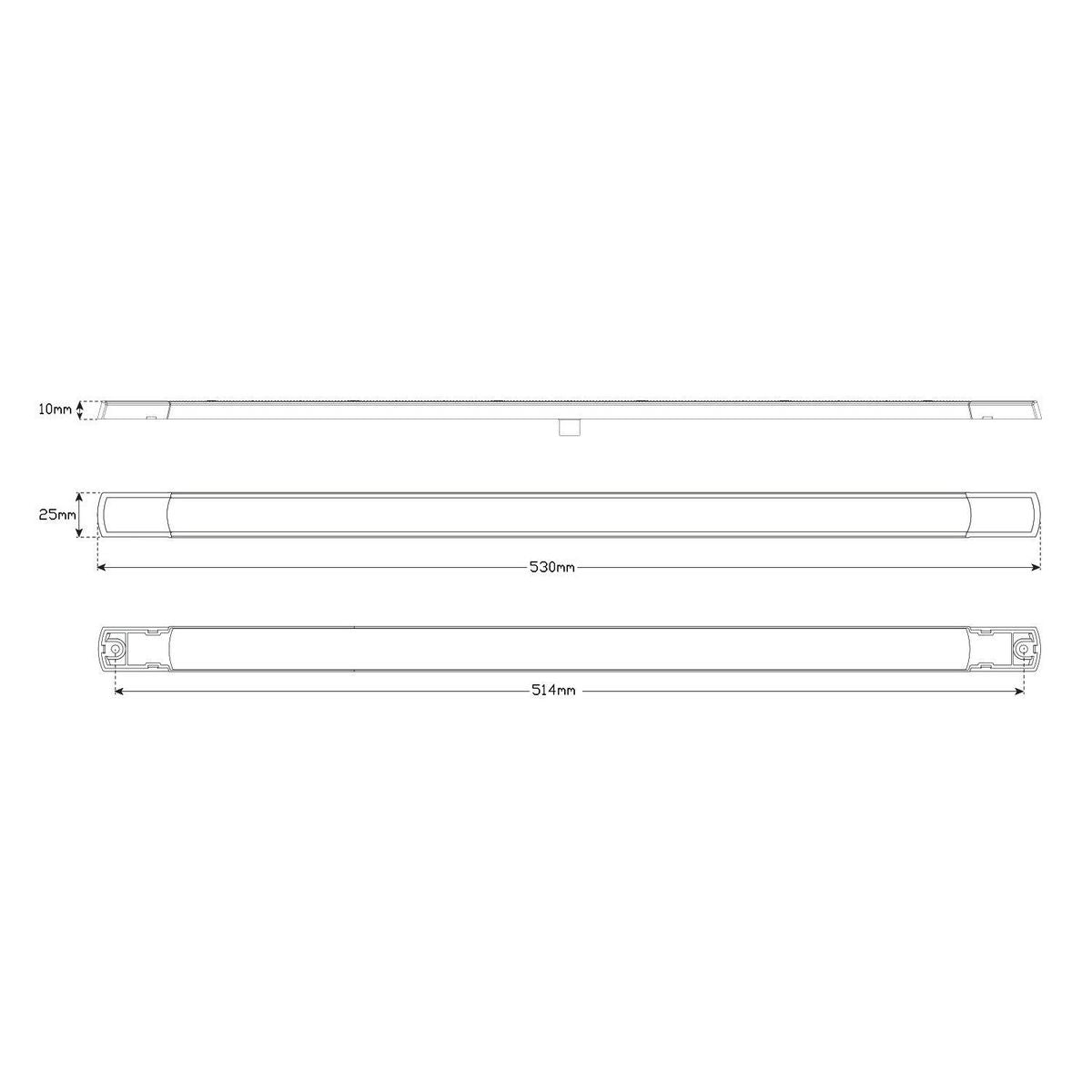 LED Autolamps Rear Indicator Light LED 12V Low Profile 530A12