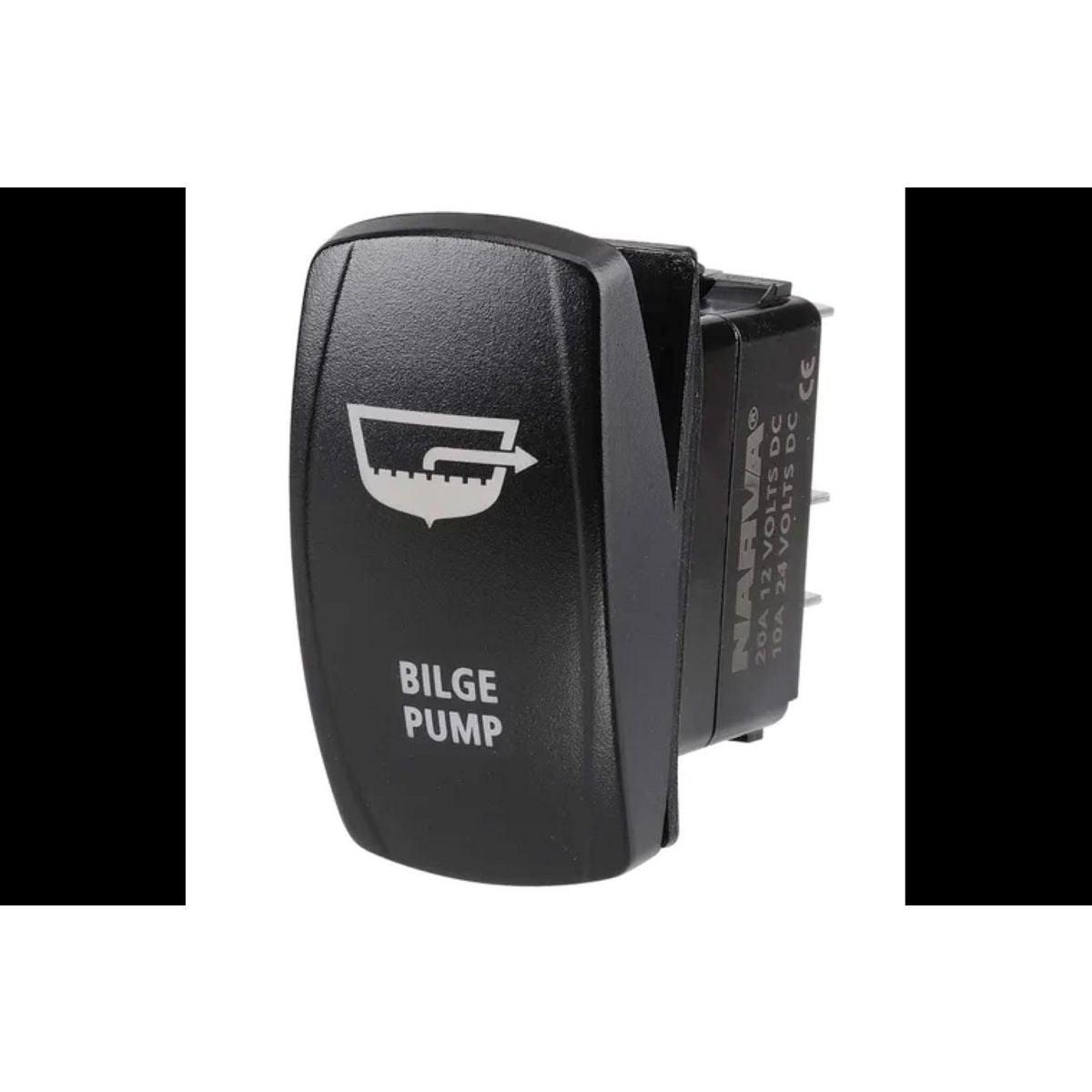 Narva SeaLED Rocker Switch Off/On Spdt 12/24V Blue LED Illuminated Bilge Pump Symbol (Contacts Rated 20A @ 12V) 63258BL