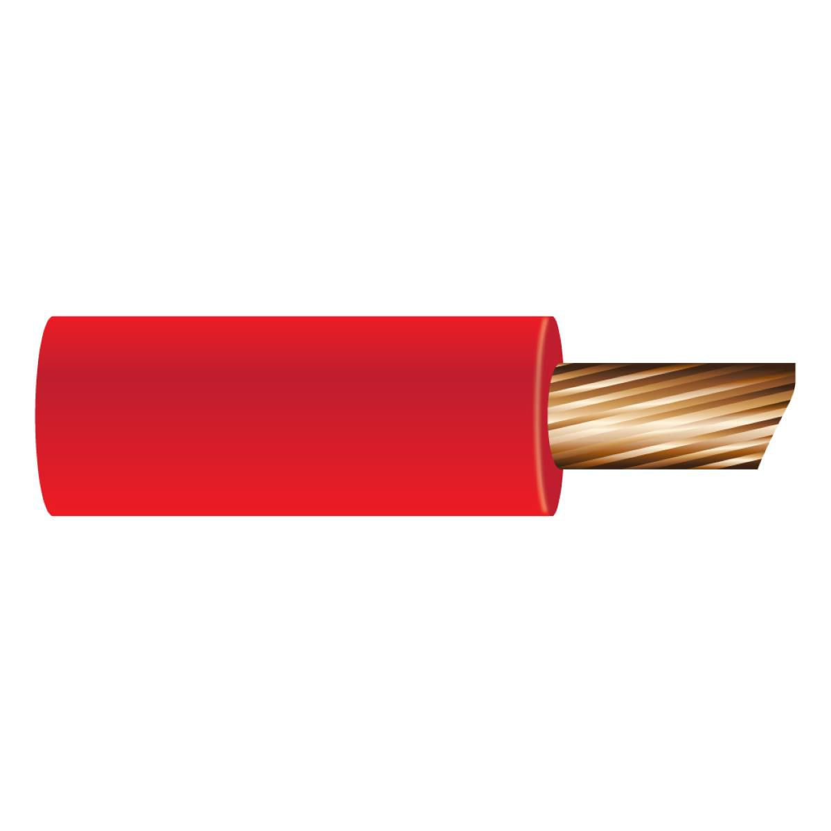 OEX Automotive Cable Single Core 4mm Red 30M Roll ACX0725