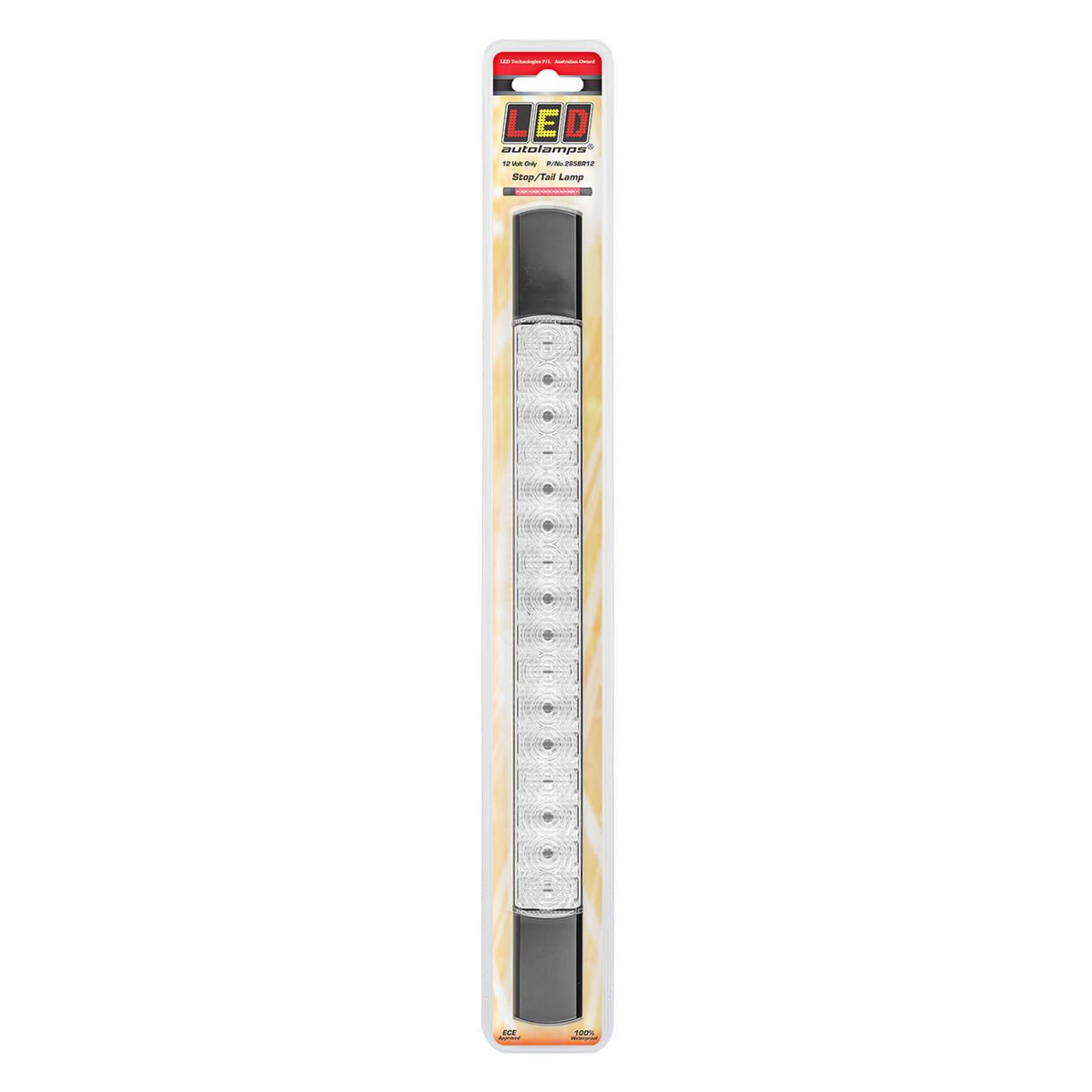 LED Autolamps Stop/Tail Light 16 Led 12V Low Profile 285X25Mm -Surface Mount 285BR12