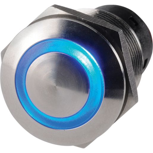 Narva LED Push Button Off/On Switch Blue 39mm x 22mm 60074BL