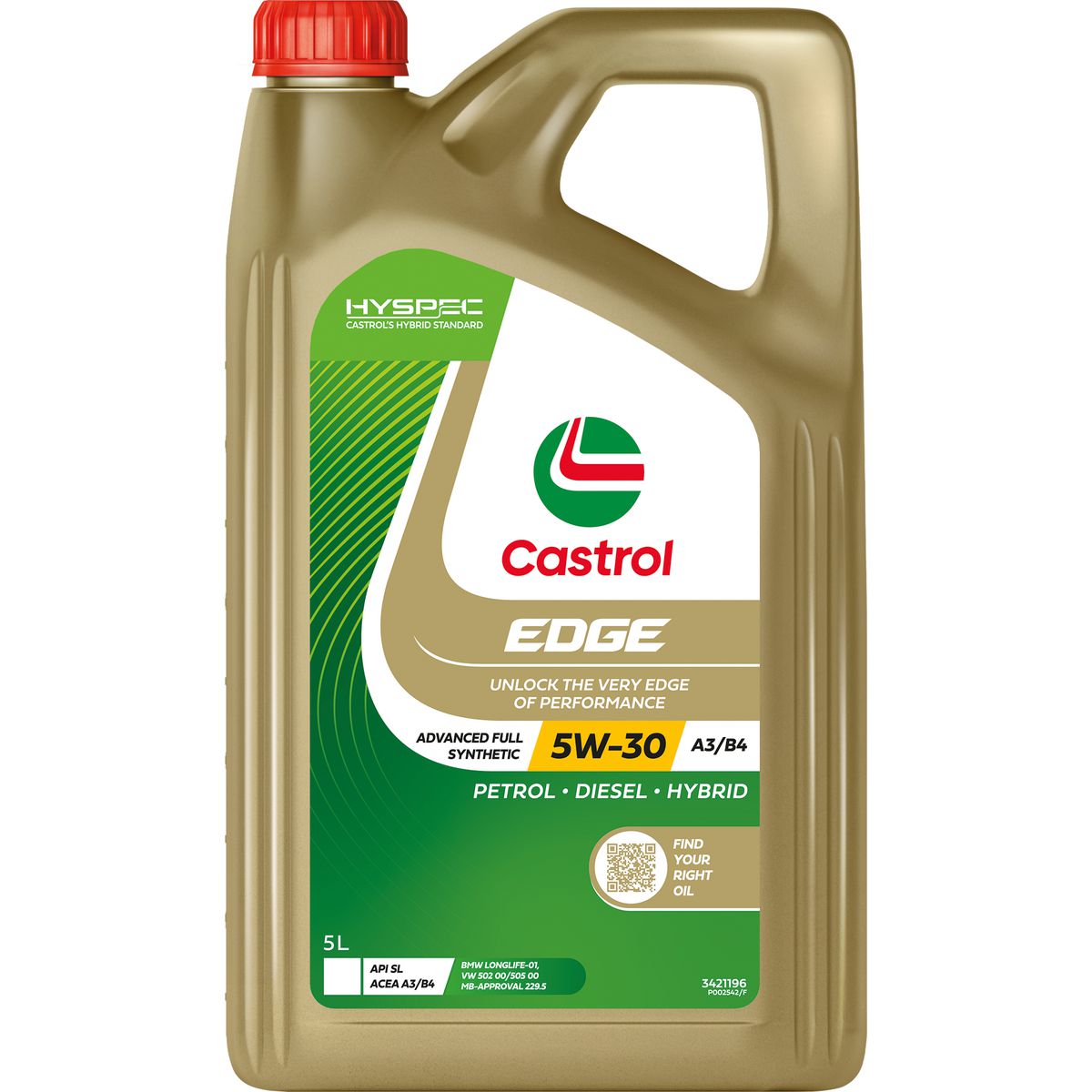 Castrol EDGE 5W-30 A3 B4 Engine Oil 5L 3421196