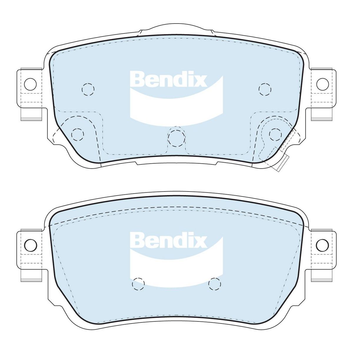 Bendix 4x4 Brake Pad Set Rear DB2357 -4WD