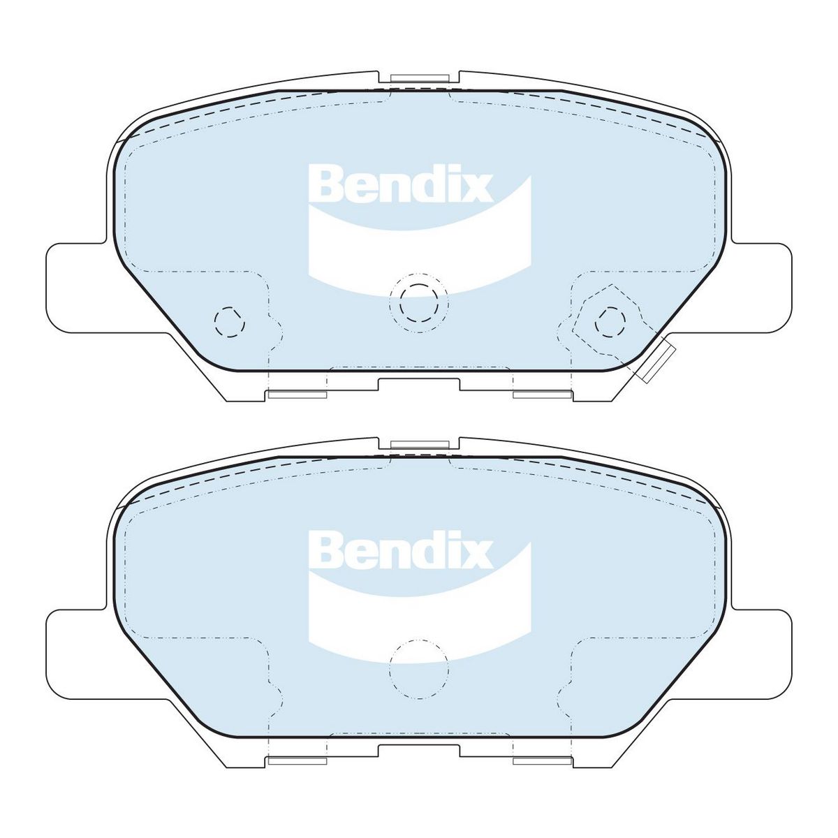 Bendix 4x4 Brake Pad Set Rear DB2294 -4WD