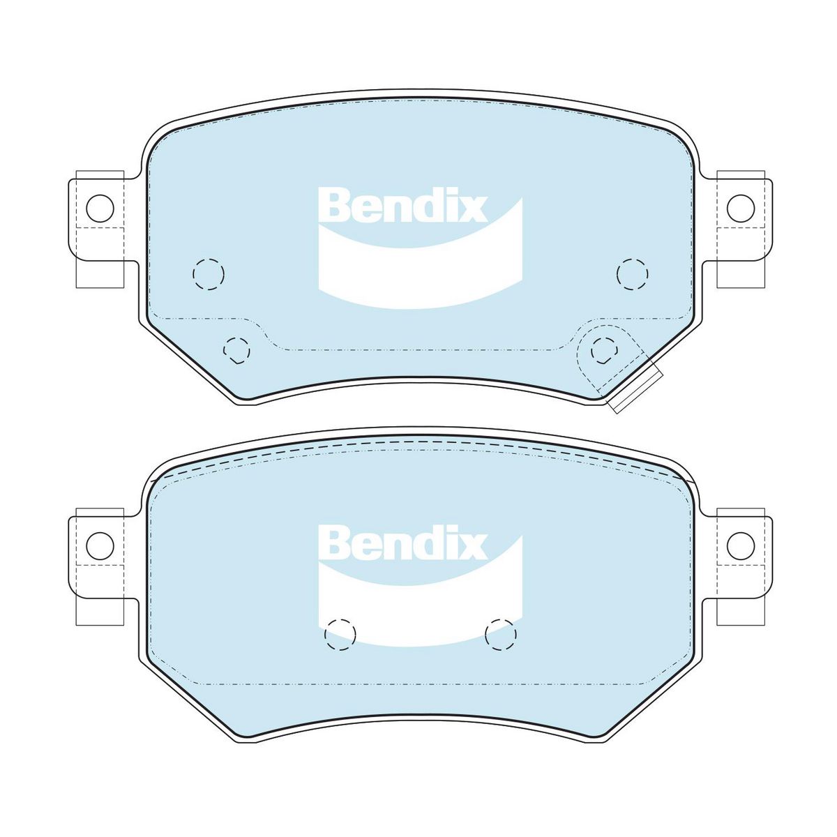 Bendix General CT Brake Pad Set DB2425 GCT