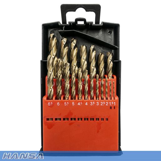 Champion Hansa Drill Bit Set  19 Piece Cobalt HDB-19C