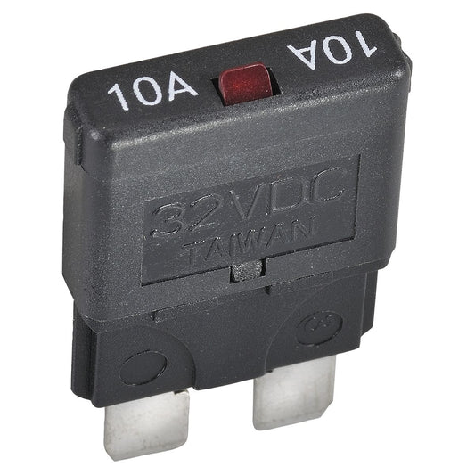 OEX Circuit Breaker Manual Reset 10A Black ACX1920BL