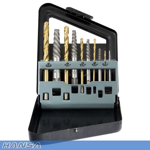 Hansa Champion Screw Extractor Set 10 Piece HSES10