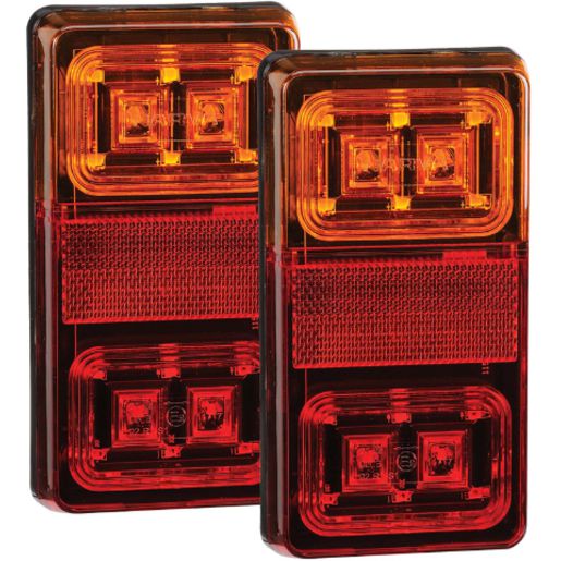Narva LED Slimline Rear Stop/Tail Indicator Lamp Rectangular 12V Twin Pack 93550BL2