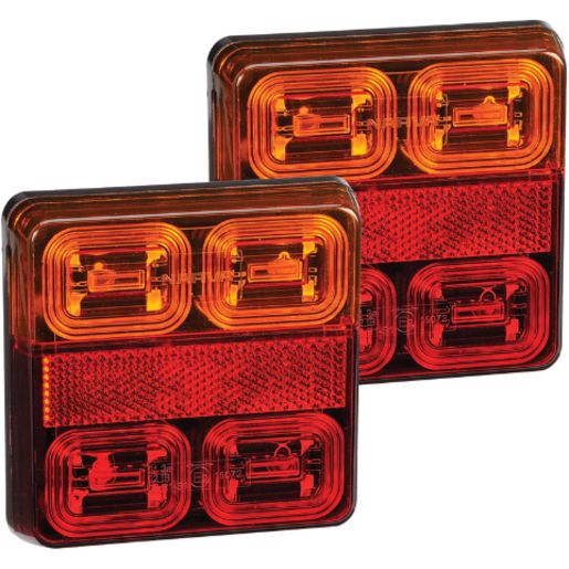 Narva LED Model 35 Lamp Square 12V Blister Twin Pack 93530BL2