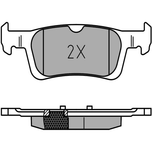 MEYLE Original Brake Pad Set Rear 025 258 4116