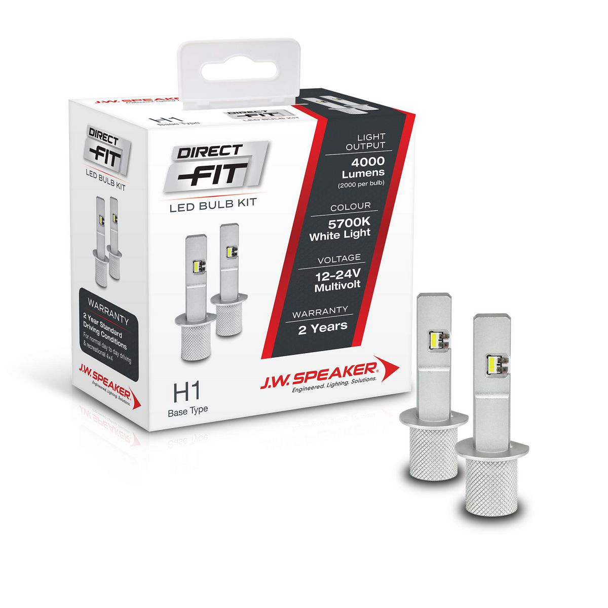 JW Speaker Speaker H1 LED Direct Fit Bulb Kit 12/24V 6000K 999001