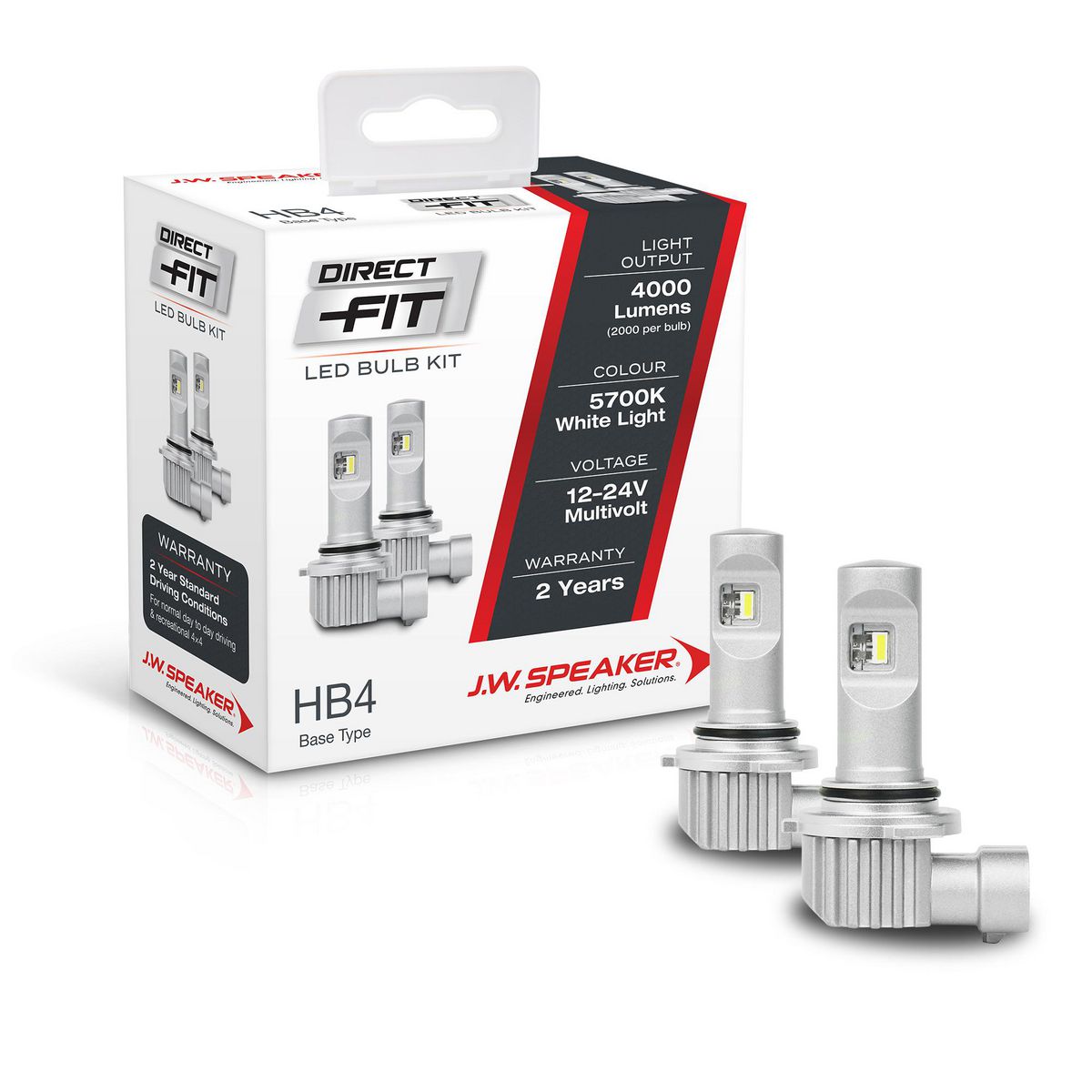 JW Speaker Speaker Hb4 LED Direct Fit Bulb Kit 12/24V 6000K 999006