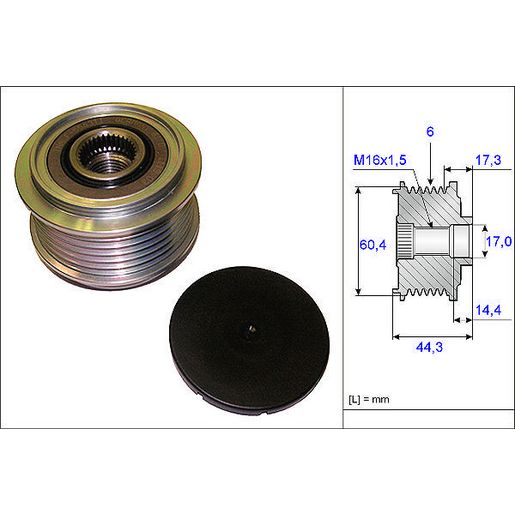 INA Alternator Pulley 535 0207 10
