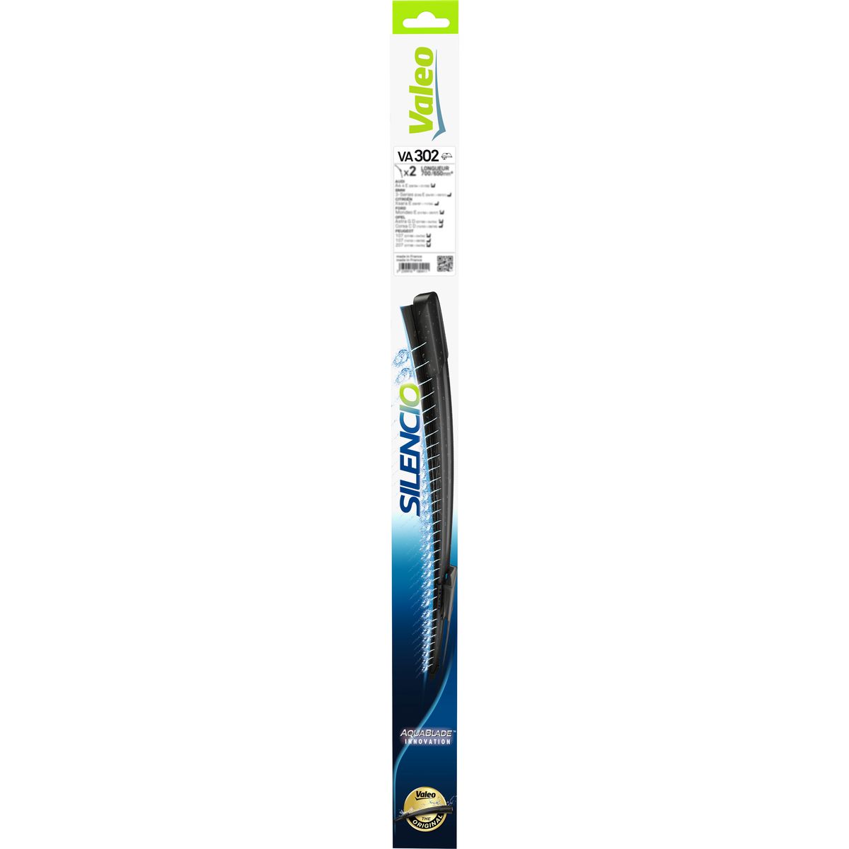 Valeo Silencio AquaBlade Wiper Blade Set Front VA311 572311