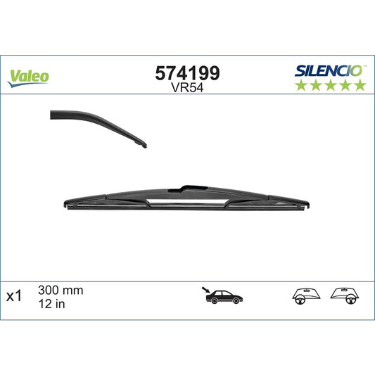 Valeo Silencio Wiper Blade Rear VR54 574199