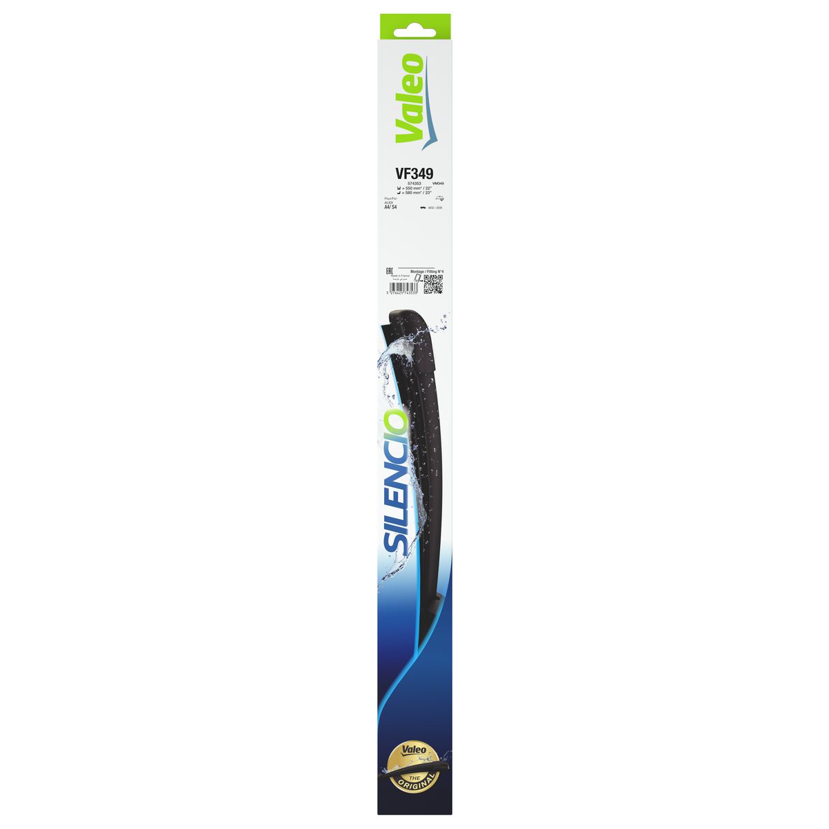 Valeo Silencio Wiper Blades Set Front 574353