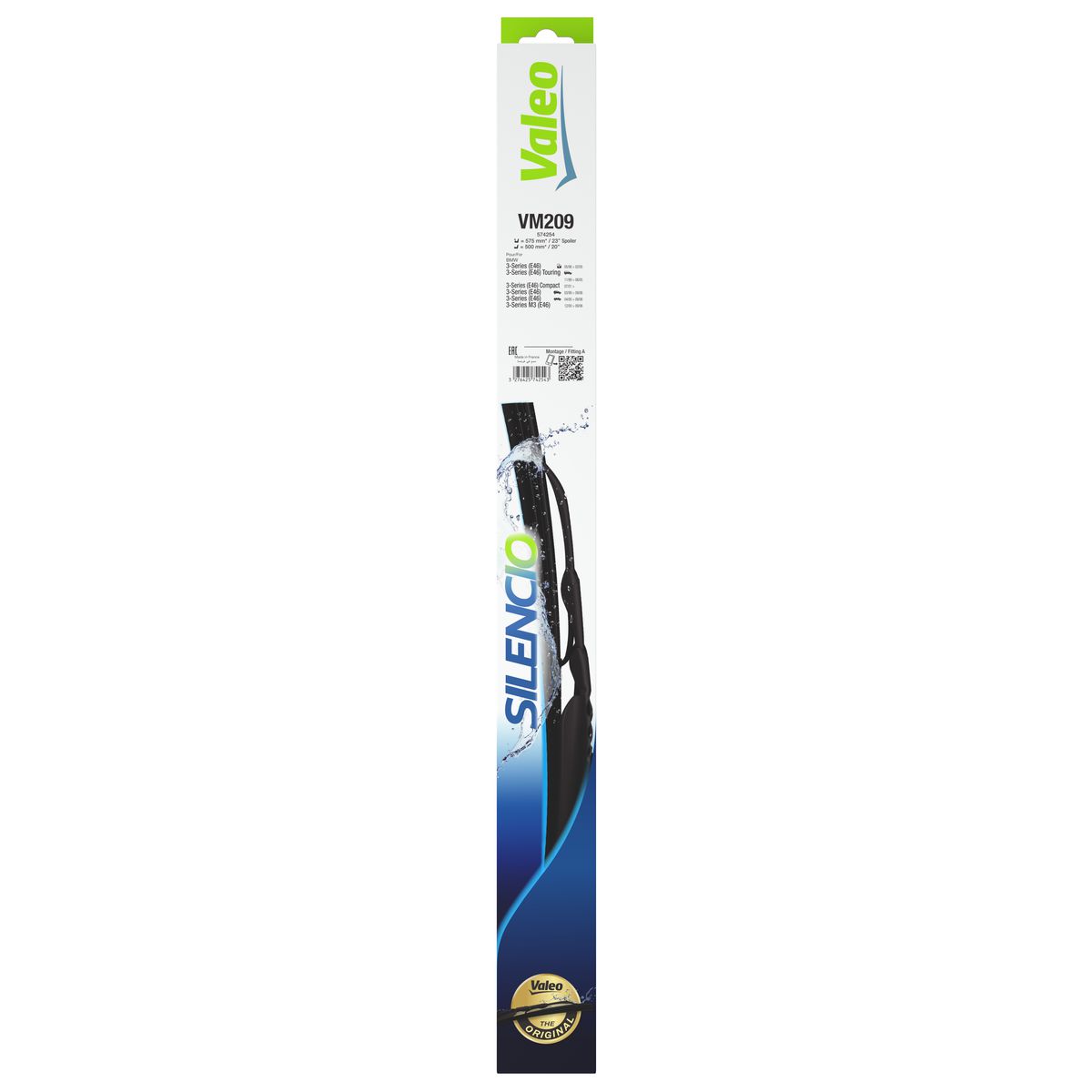 Valeo Silencio Wiper Blade Set Front VF209 574254