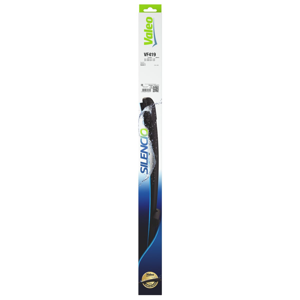 Valeo Silencio Wiper Blade Set Front VF419 574357
