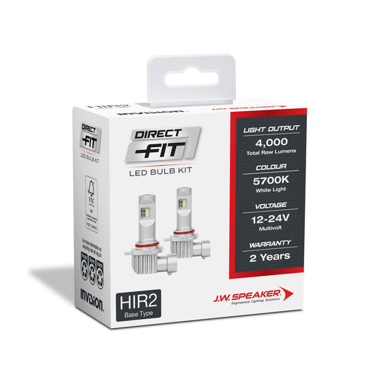 JW Speaker Speaker Hir2 LED Direct Fit Bulb Kit 12/24V 6000K 999012