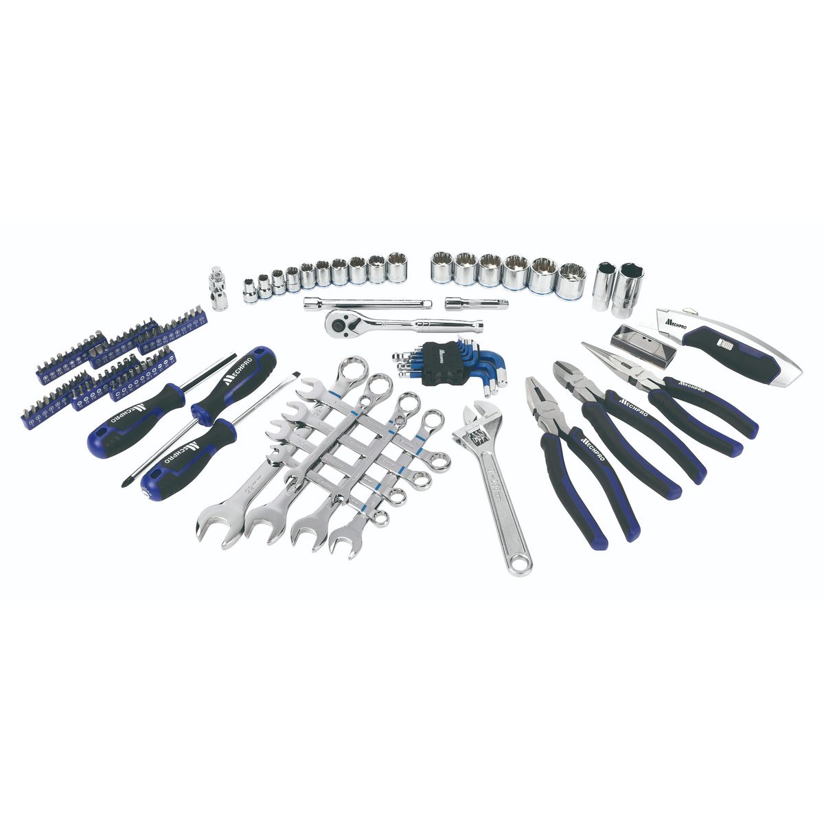 Mechpro Automotive Tool Kit Metric 3/8In Drive 120pc