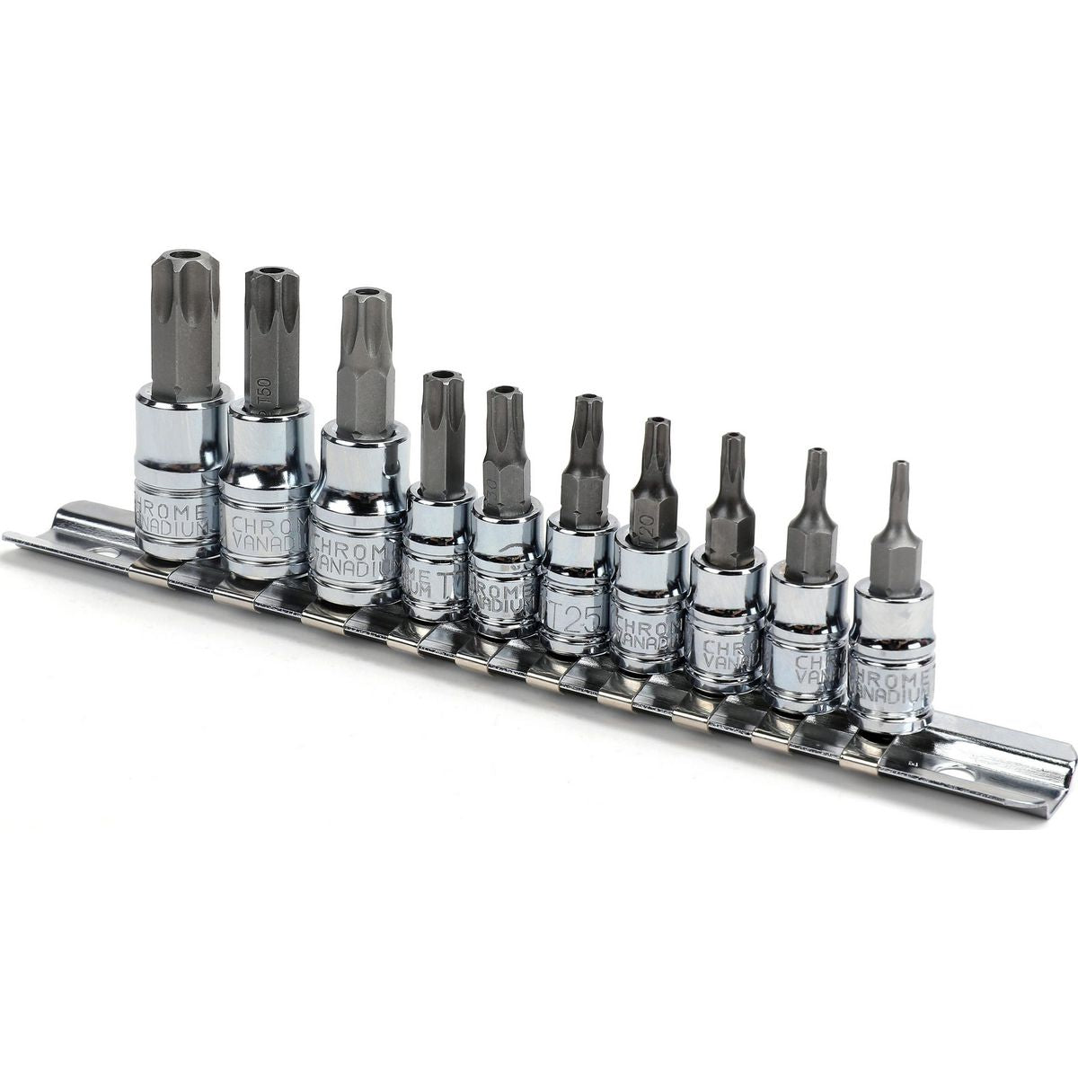 Mechpro Tamperproof Torx Socket Set 1/4In, 3/8In & 1/2In 10pc