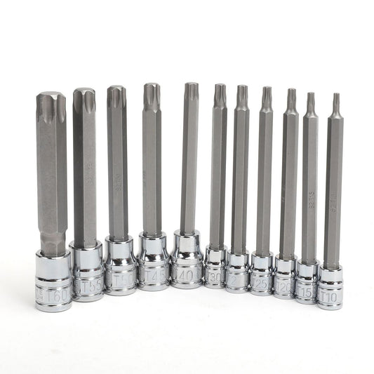 Mechpro Socket Rail Torx Key Extra Long Set 11pc