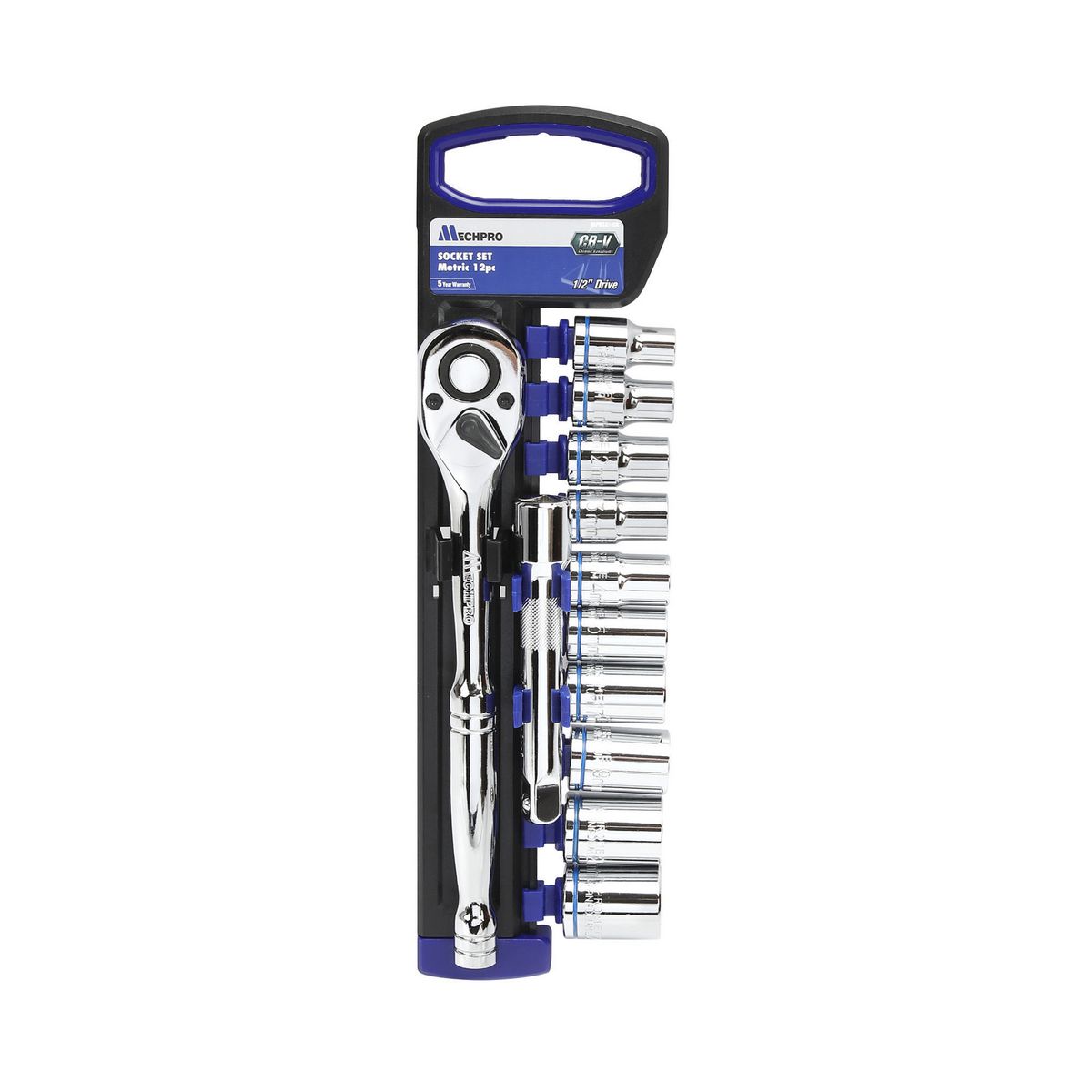 Mechpro Socket Set Metric 1/2In Drive 14pc