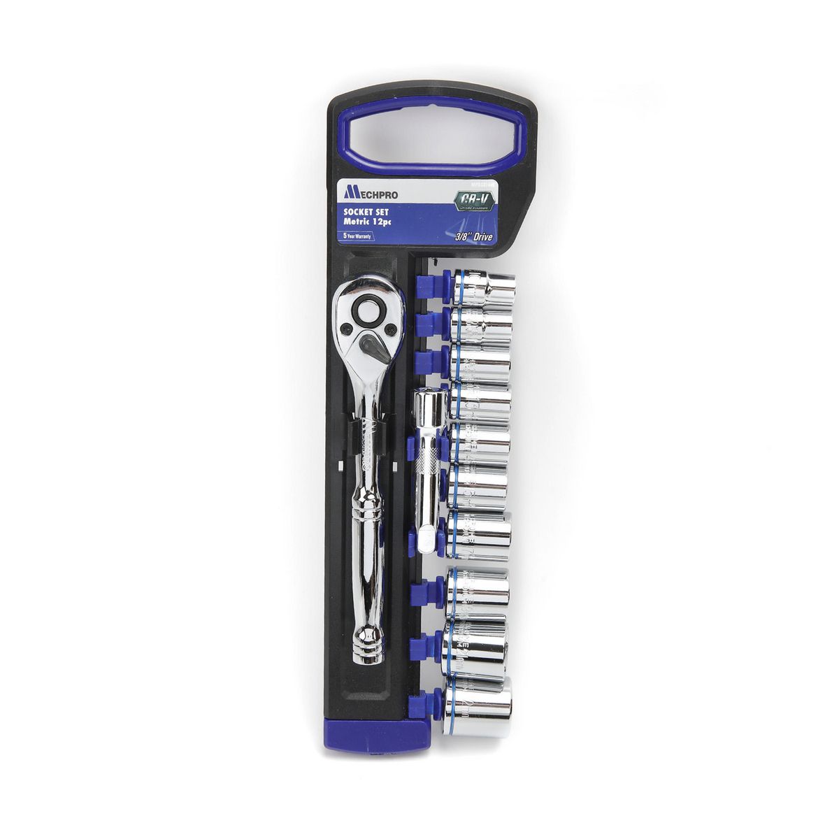 Mechpro Socket Set Metric 3/8In Drive 12pc