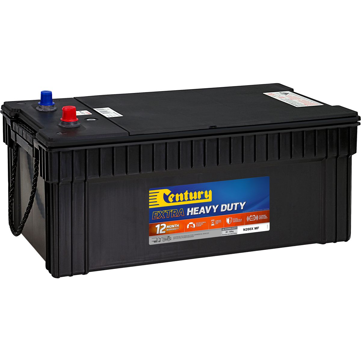 Century Truck & Bus Heavy Duty Battery -12V -125133 N200X MF