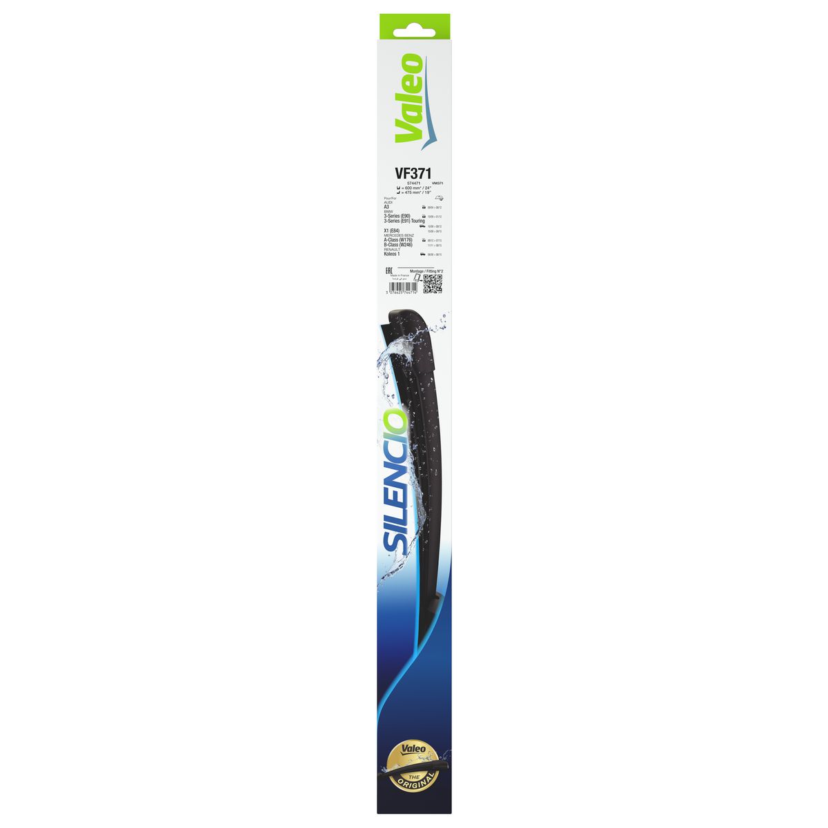 Valeo Silencio Wiper Blade Set Front VF371 574471
