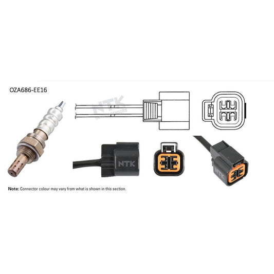 NTK Oxygen Lambda Sensor OZA686-EE16