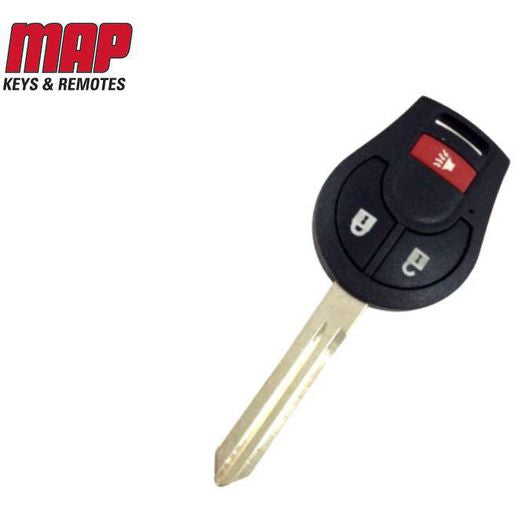 MAP Car Remote Shell & Buttons (3 Button) fits Nissan KF401