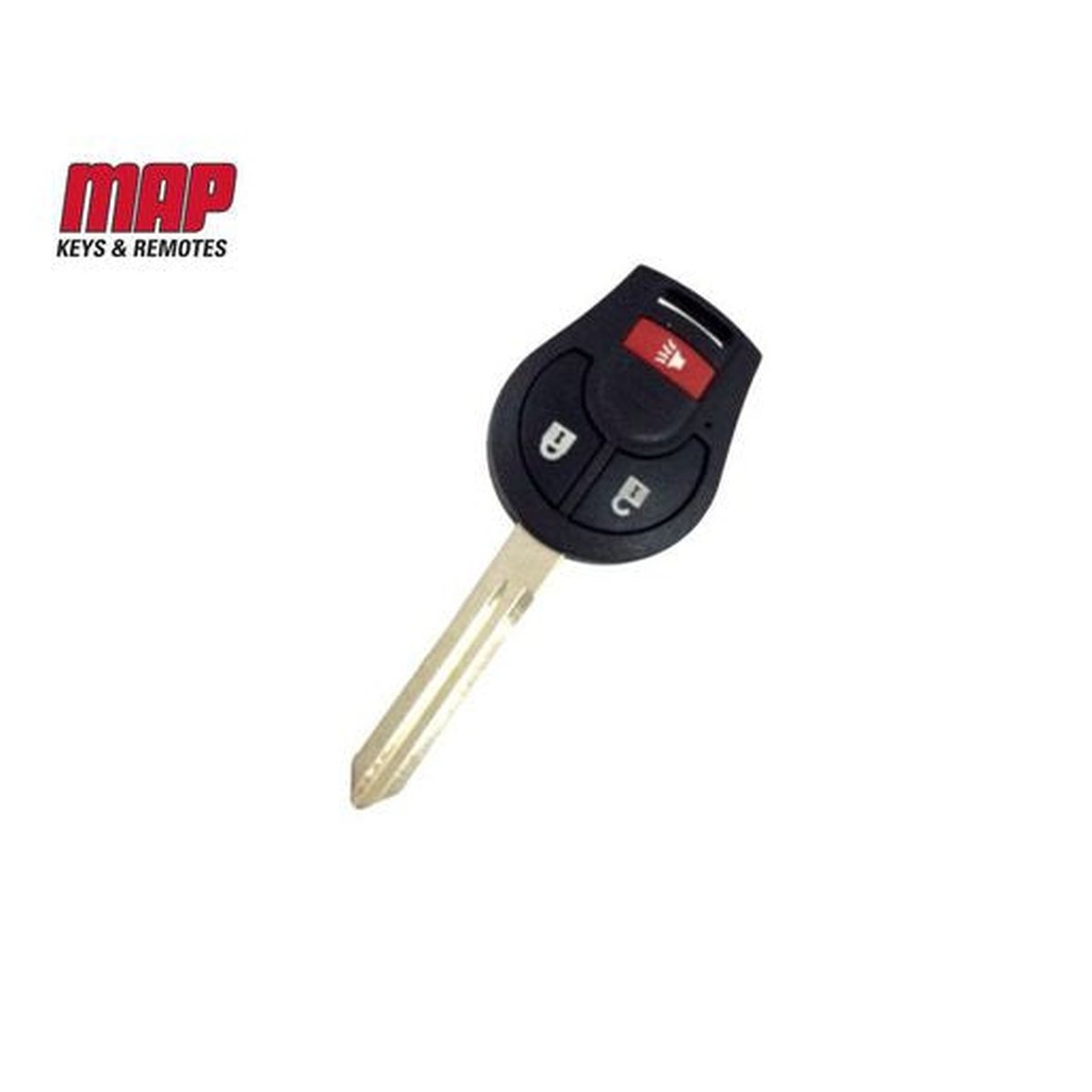 MAP Car Remote Shell & Buttons (3 Button) fits Nissan KF401