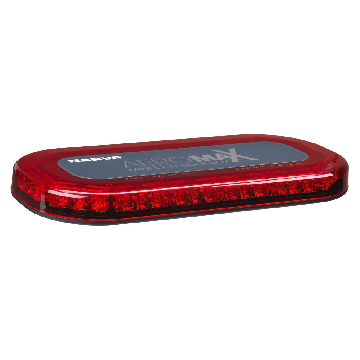 Narva 12/24V Aeromax LED Mini Light Bar Red 365Mm Permanent Mount 85014R