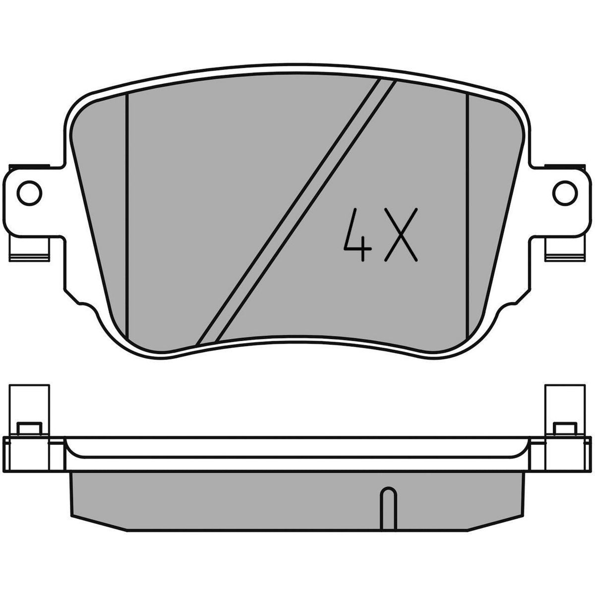 MEYLE Original Brake Pad Set Rear 025 251 0917