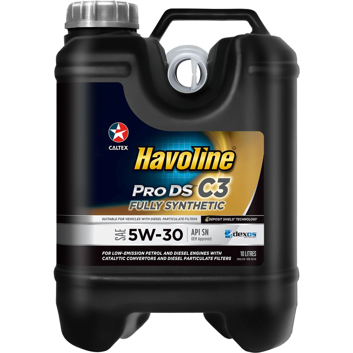 Caltex Havoline ProDS Fully Synthetic C3 SAE 5W-30 Engine Oil 10L 3042-210