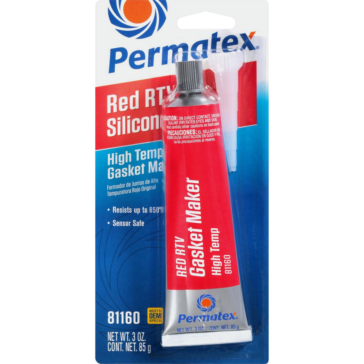 Permatex High-Temp Red Rtv Silicone Gasket Maker 85G PX81160