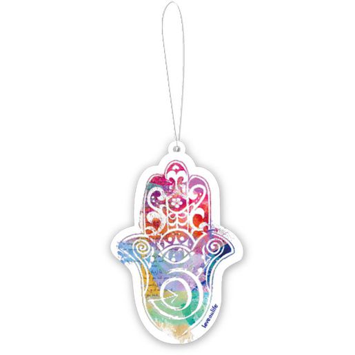 Love This Life Car Air Freshener - Hamsa Rose Lychee Scent 4502307