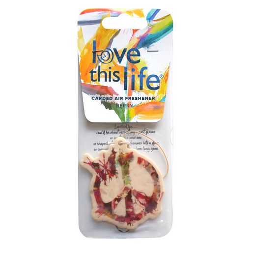 Love This Life Car Air Freshener - Peace Berry Scent 4502308