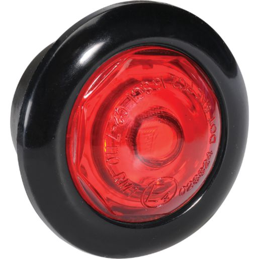 Narva Model 2 LED Rear End Outline Marker Lamp with Black Housing Red 27mm 9-33V 90232BL