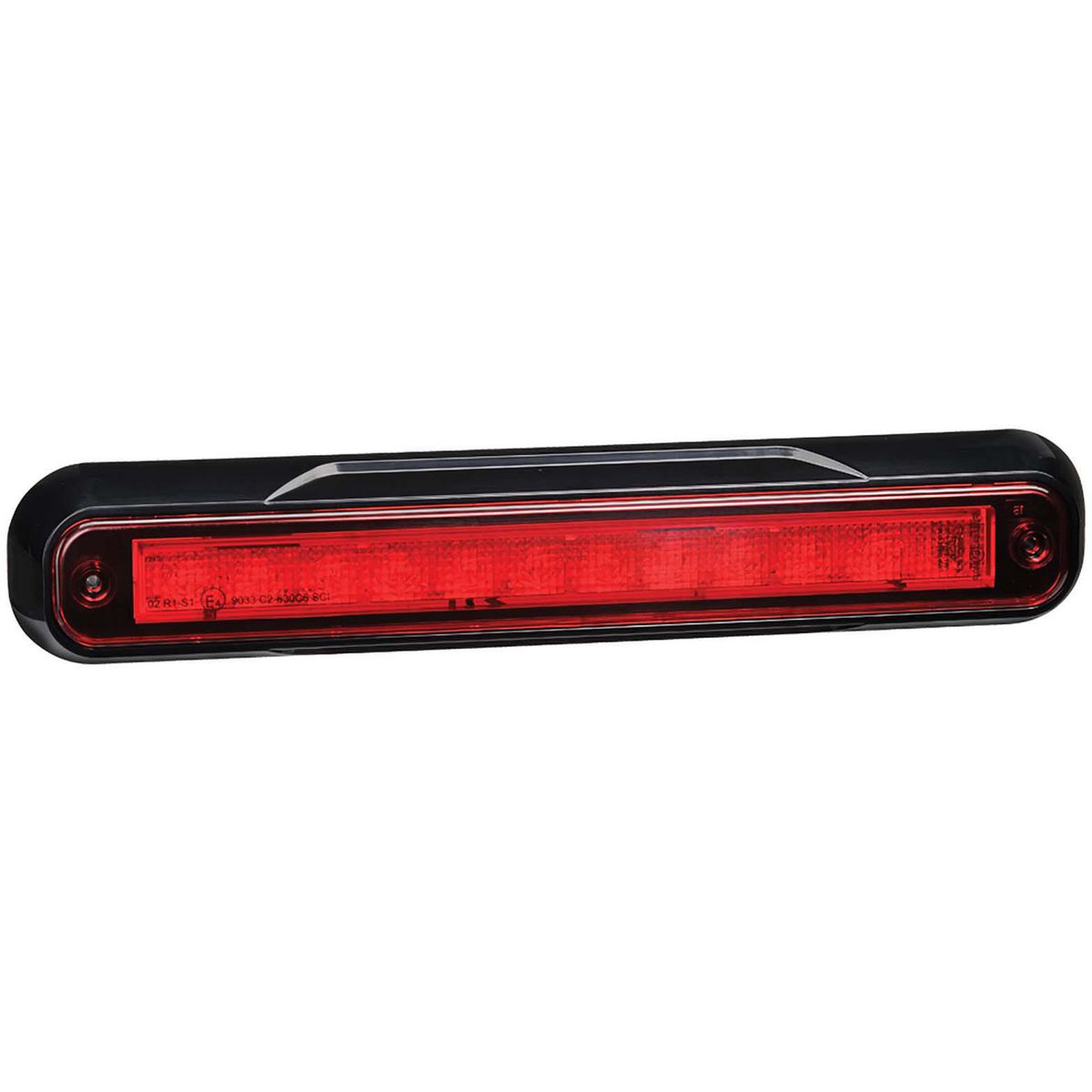 Narva Model 39 LED Stop/Tail Lamp with Black Surface Mount Red 9-33V 93914BL