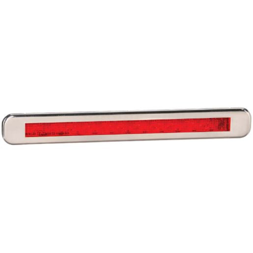 Narva Model 39 LED Stop/Tail Lamp with Stainless Steel Cover Red 9-33V 93912BL