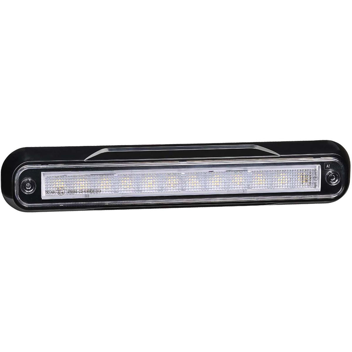 Narva Model 39 LED Reverse Lamp with Black Surface Mount White 9-33V 93924BL