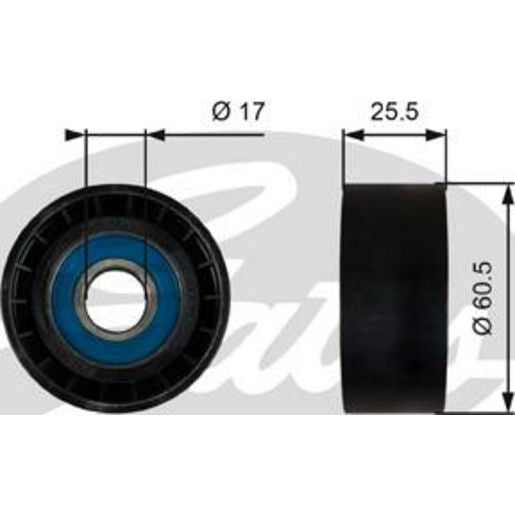 Gates ABDS Idler Pulley 36754
