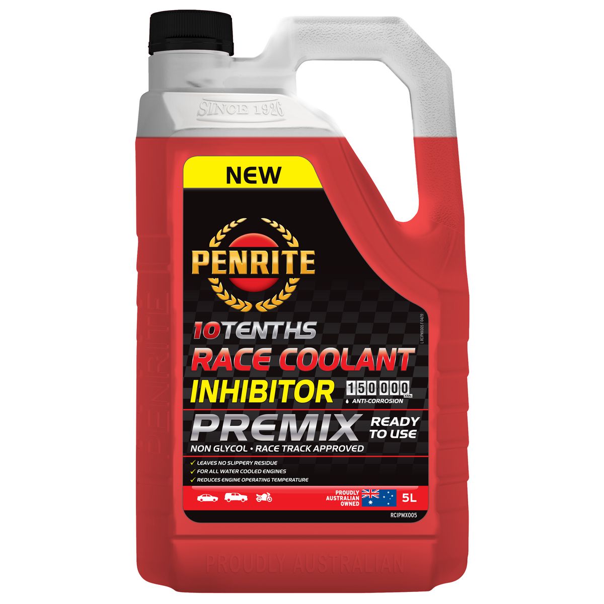 Penrite 10 Tenths Race Coolant Inhibitor Concentrate 5L RCIPMX005
